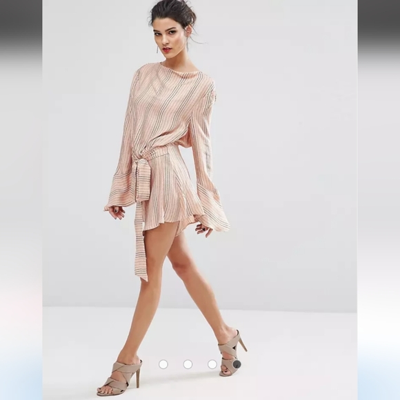 BEC + BRIDGE Pixie Dance Long Sleeve Bell Sleeve Playsuit - Picture 4 of 16